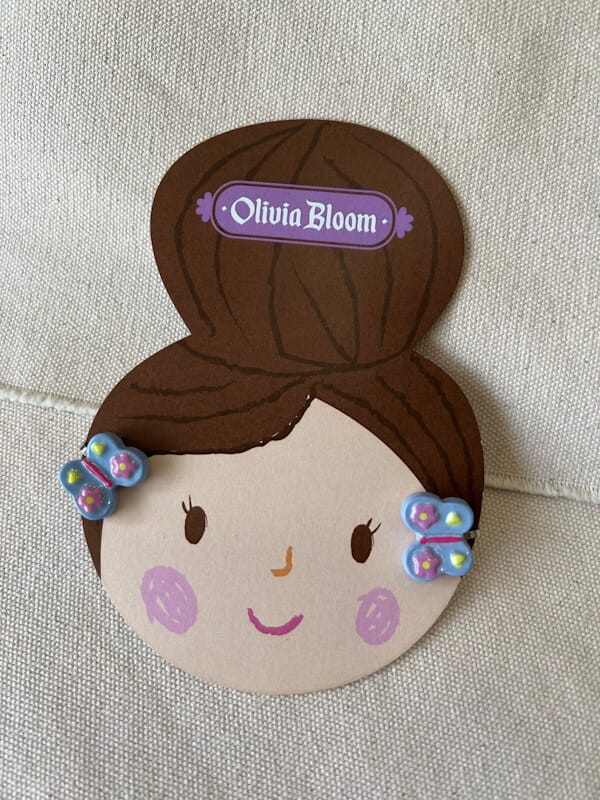 Olivia Bloom Mini Clip-ons Blue Butterfly