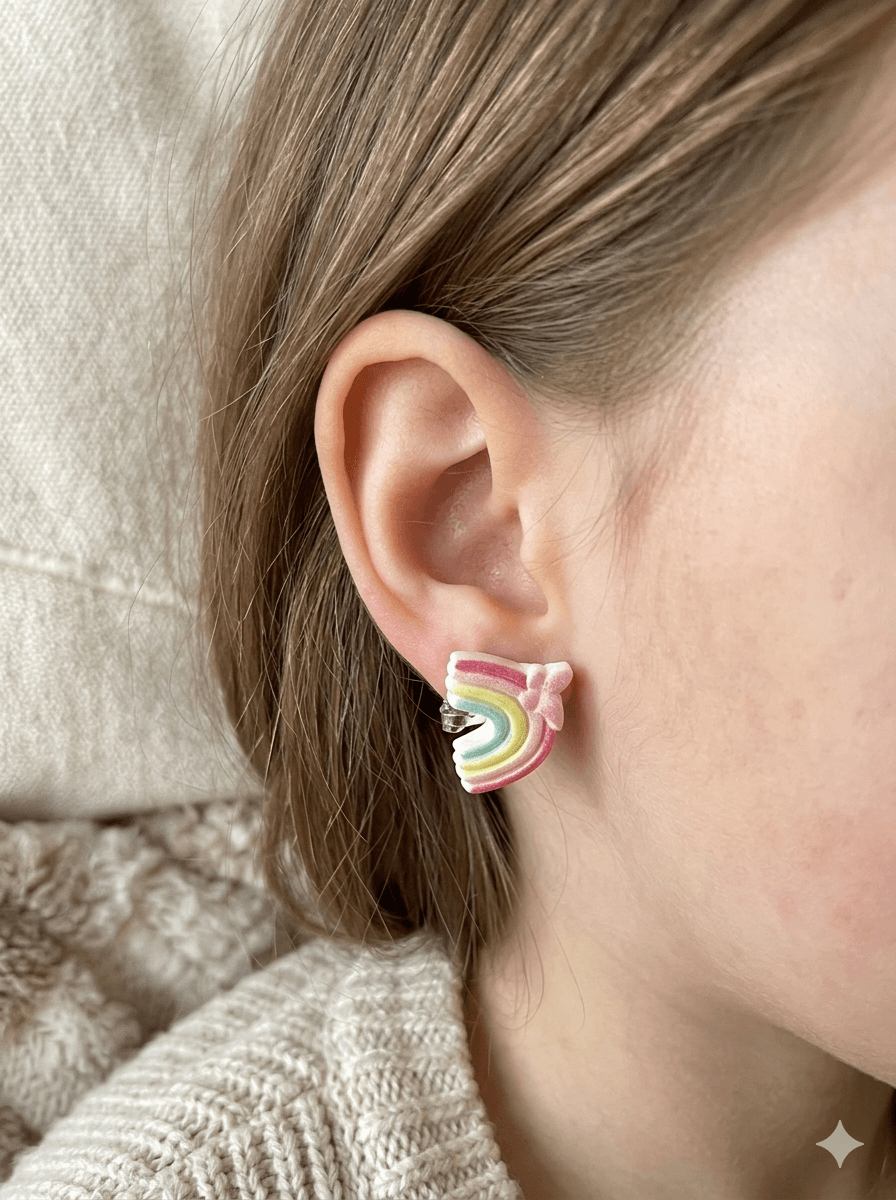 Olivia Bloom Mini Clip-ons Rainbow