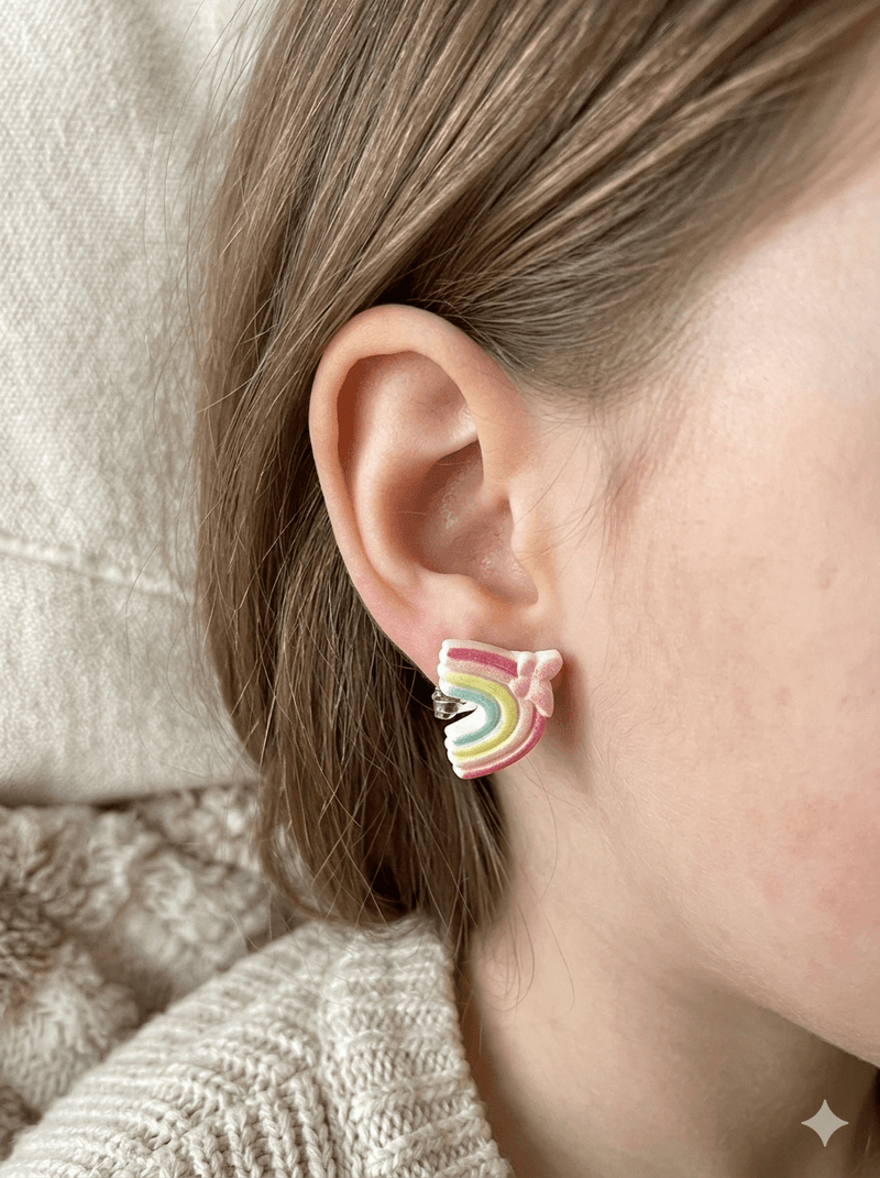 Olivia Bloom Mini Clip-ons Rainbow