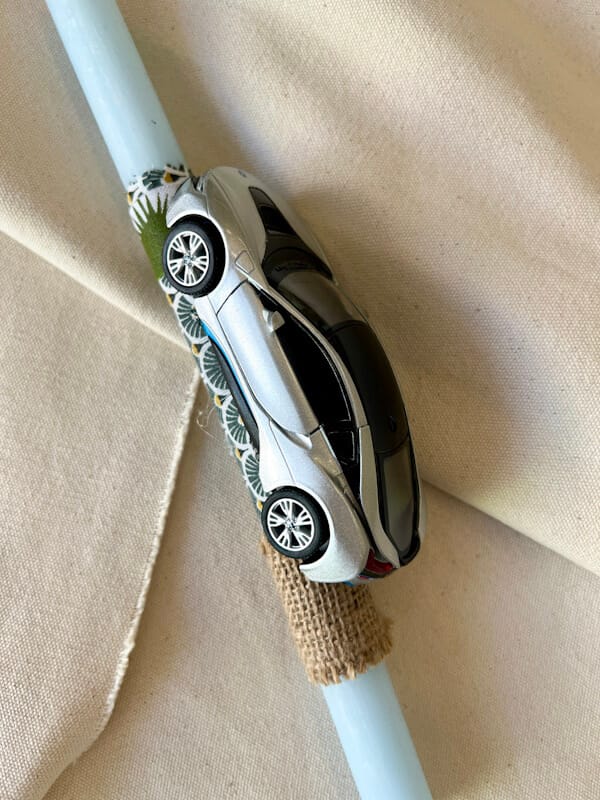 Littles Studio - Λαμπάδα Car Lover in Metallic