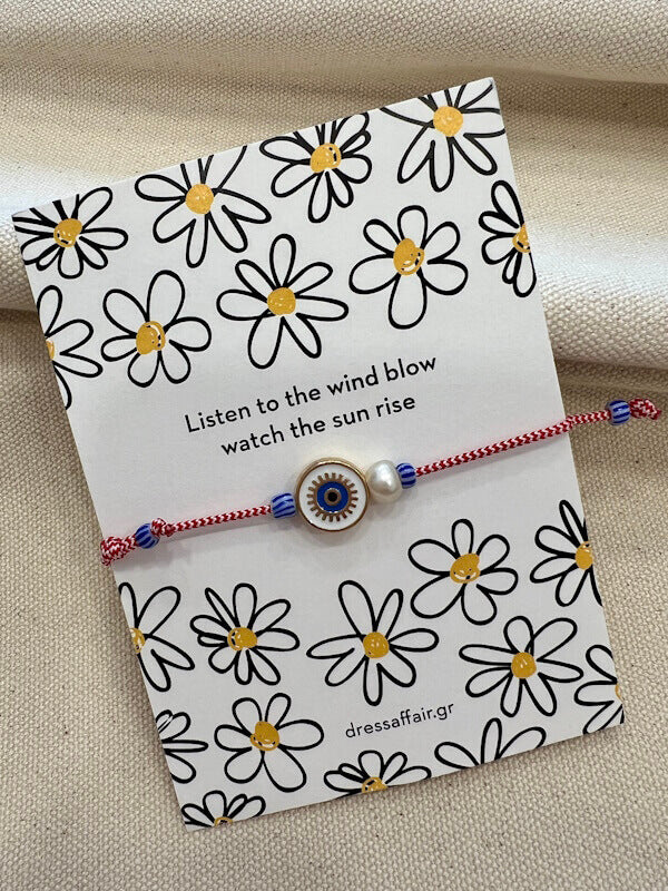 March Charm –  Eye & Pearl