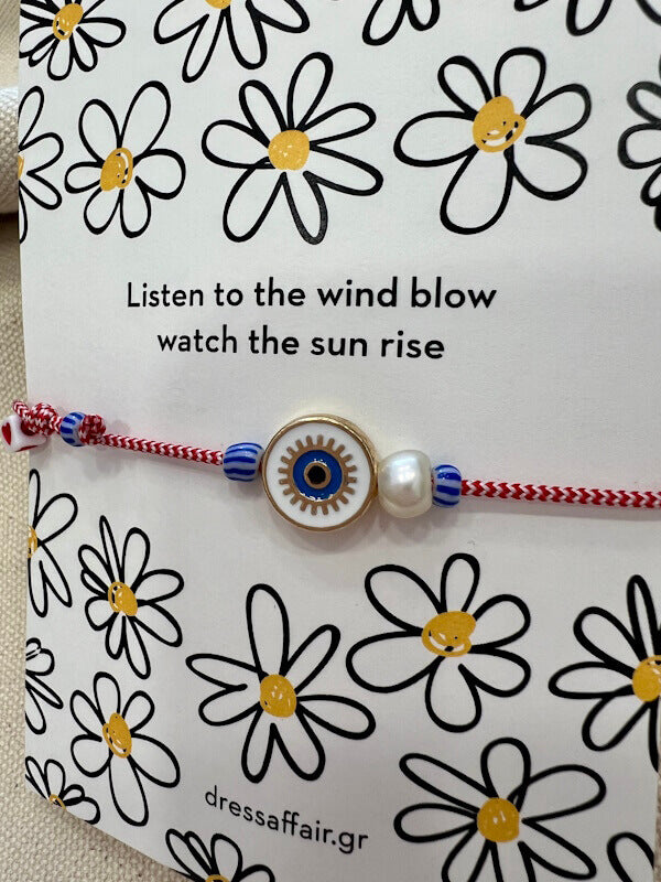 March Charm –  Eye & Pearl