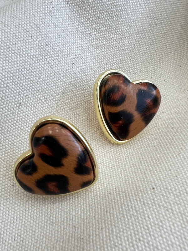Heart Leo Earrings