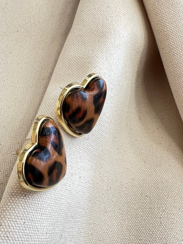Heart Leo Earrings