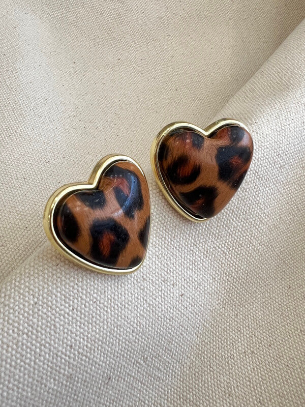 Heart Leo Earrings