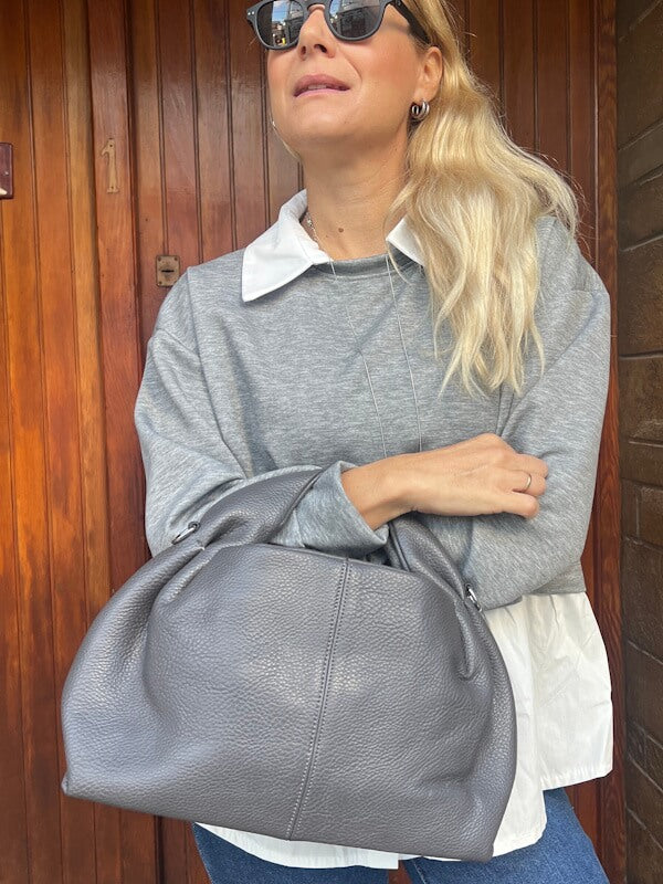 May Layer top in Grey