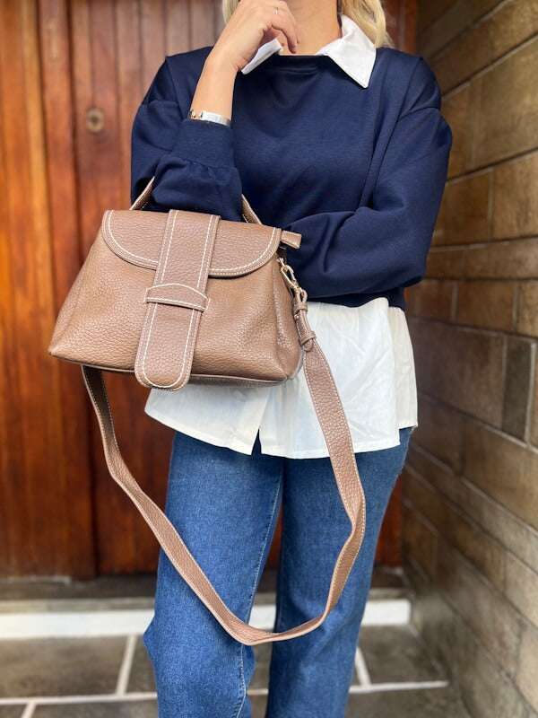 Calle Belt up Bag in Camel