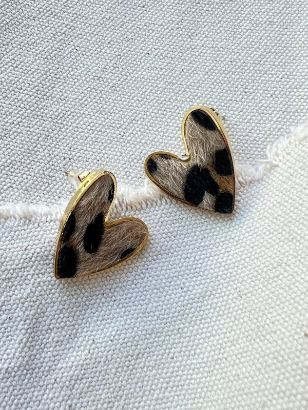 Pony leo Earrings - Gold