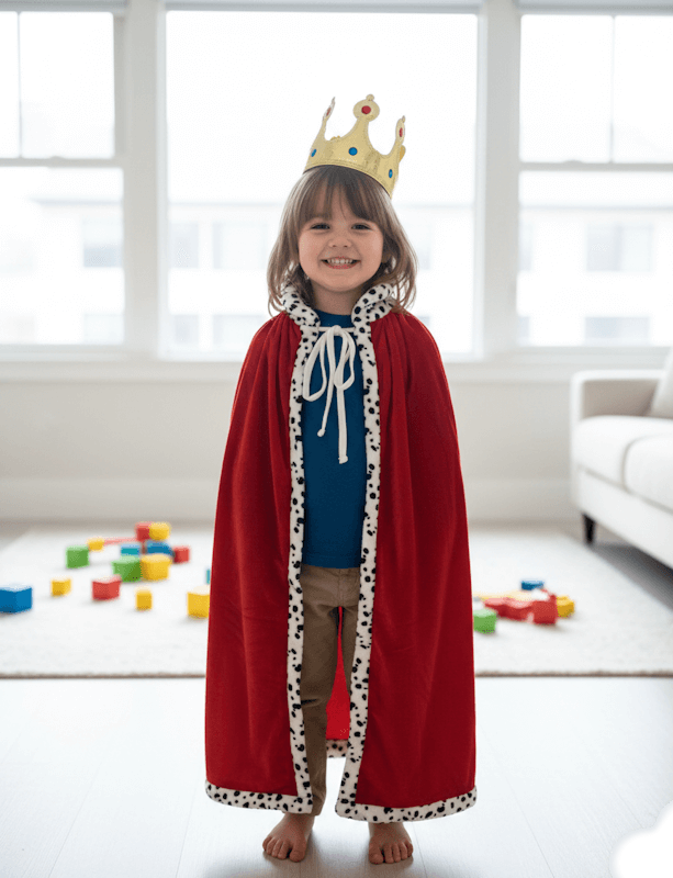 Huff & Puff King Cape & Crown Set