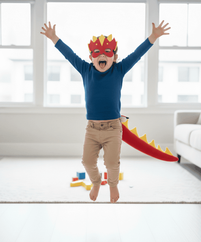 Huff & Puff Dragon Mask & Tail Set