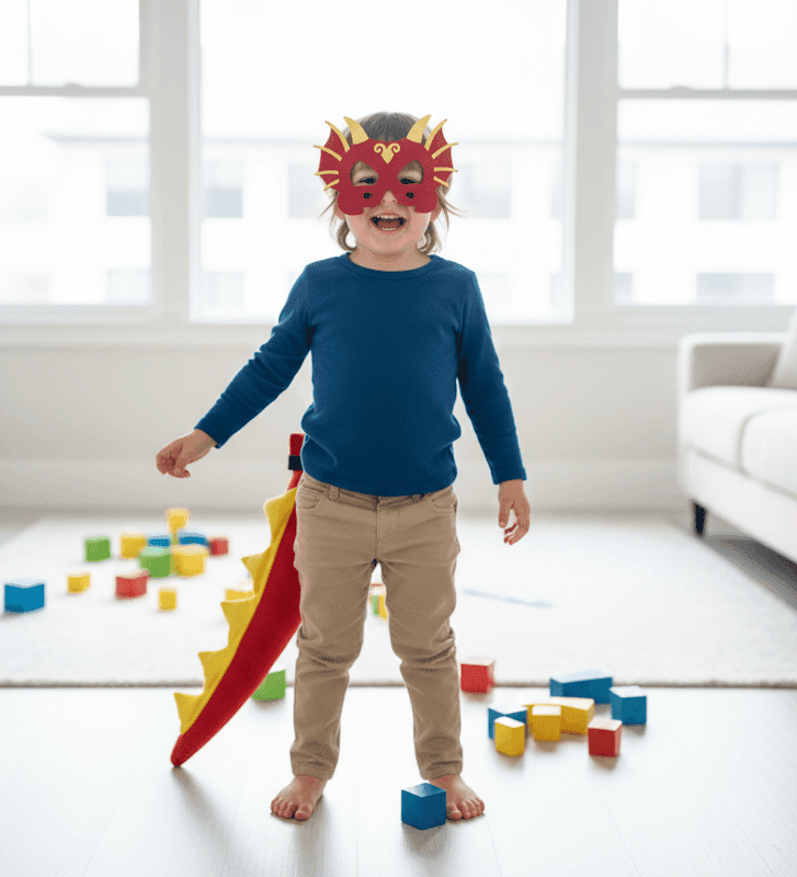 Huff & Puff Dragon Mask & Tail Set