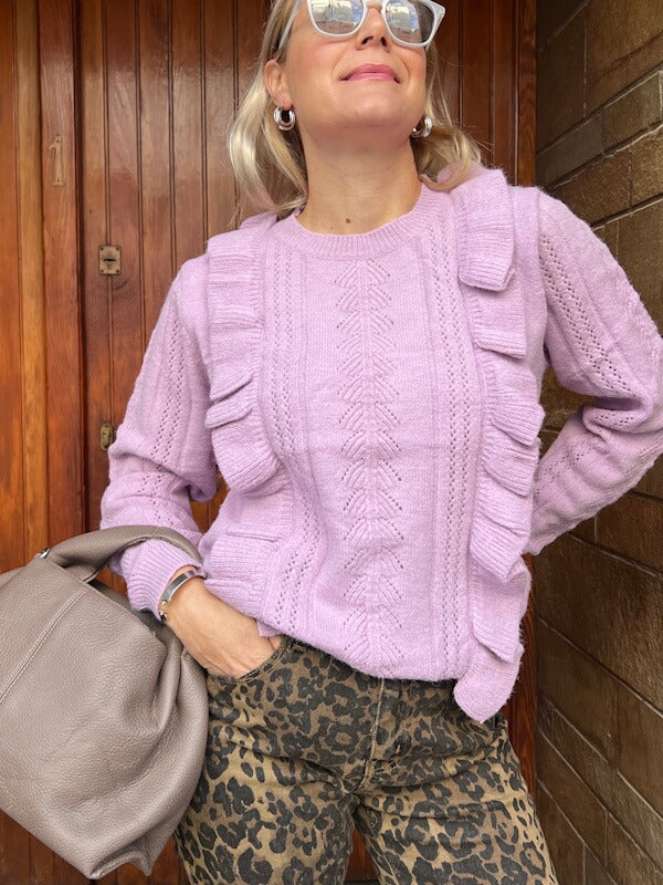 Raffia Lavender Knit