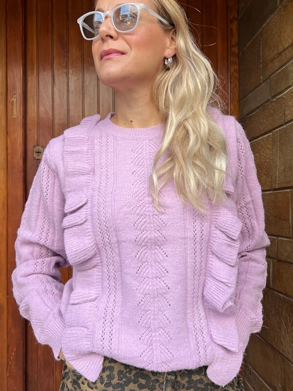 Raffia Lavender Knit