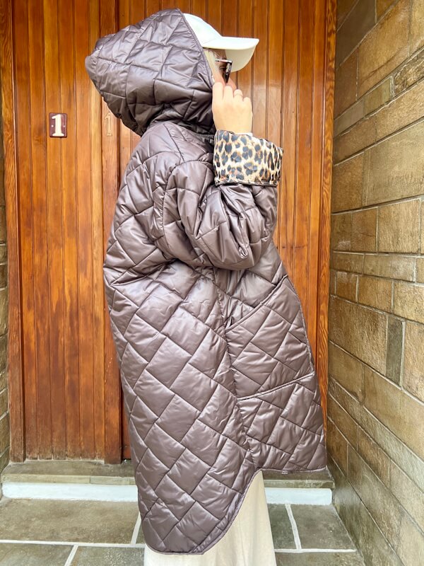 Oversized Anima Puffer in Brown
