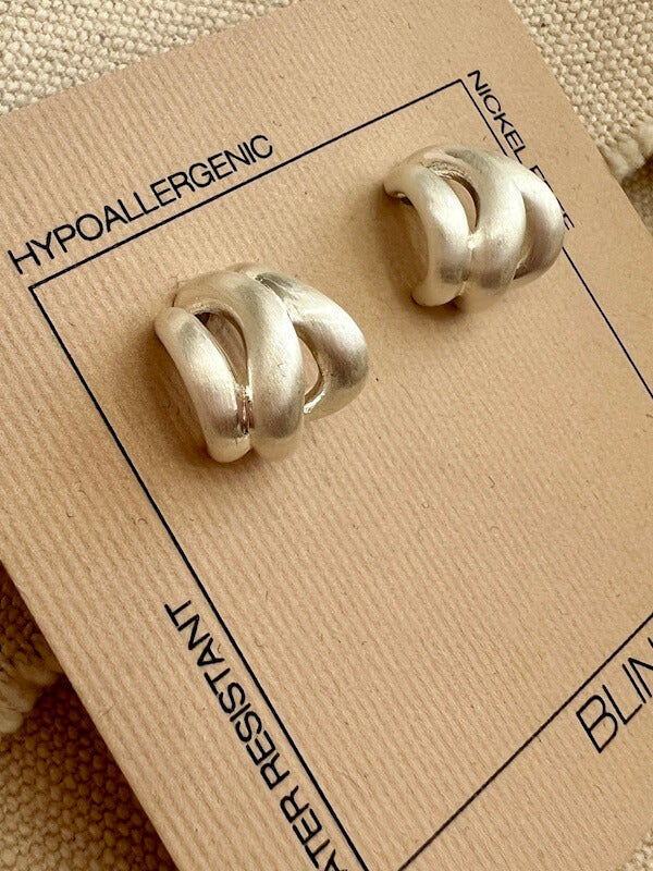 Triplet Earrings in Silver