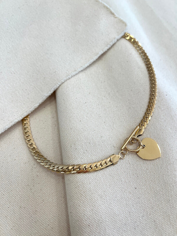 Treasured Heart Charm in Gold