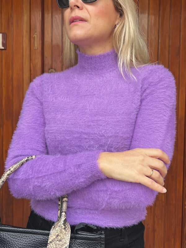 Teddy Knit in Purple