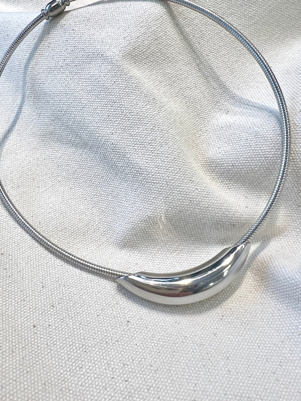 Breail Necklace in Silver