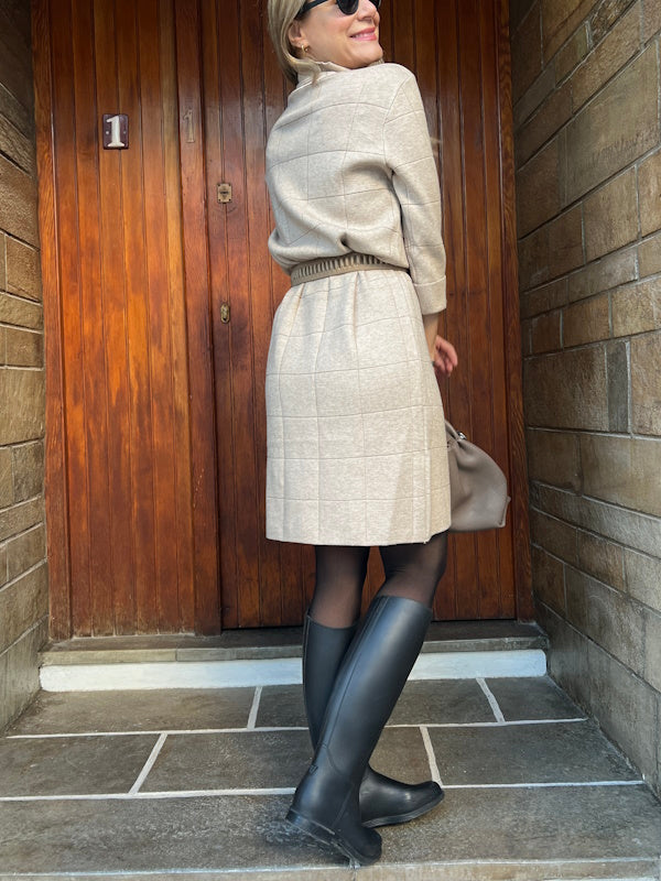 Shenia Dress in Beige