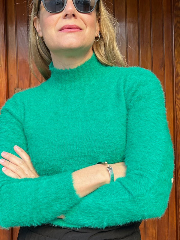 Teddy Knit in Green