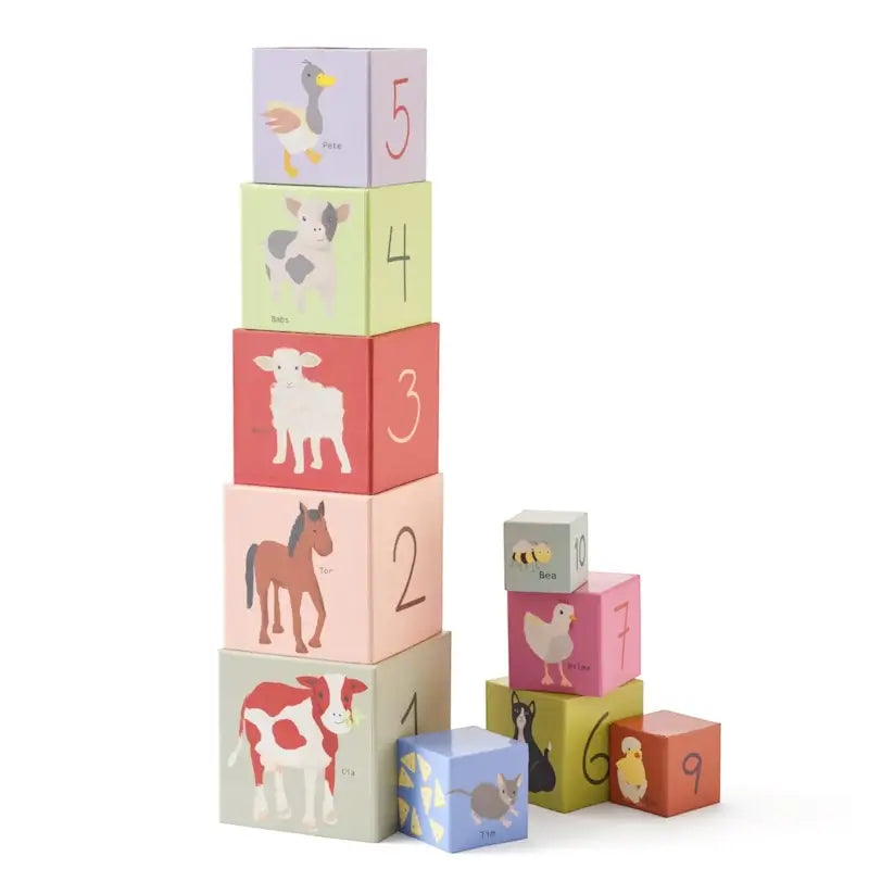 Kid's Concept Πυραμίδα ταξινόμης 10 κύβων με αρίθμηση Aiden