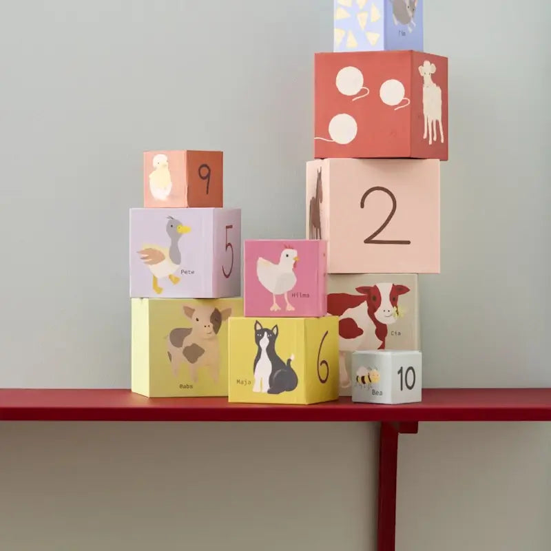 Kid's Concept Πυραμίδα ταξινόμης 10 κύβων με αρίθμηση Aiden