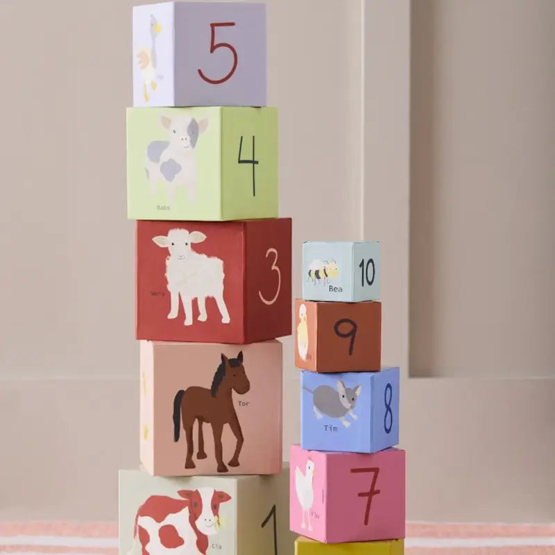 Kid's Concept Πυραμίδα ταξινόμης 10 κύβων με αρίθμηση Aiden