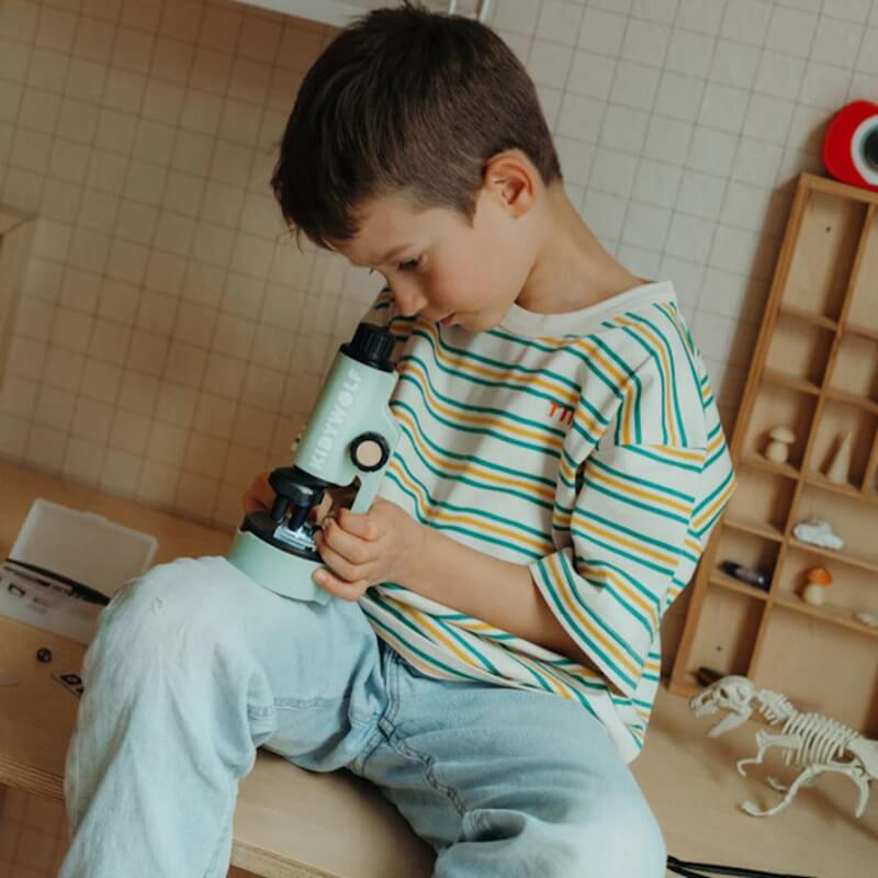 KIDYWOLF Παιδικό φορητό μικροσκόπιο με δείγματα & εργαλεία