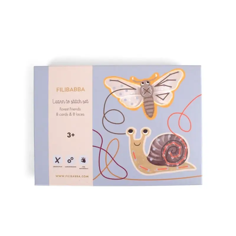 Filibabba Learn to Stitch Set – Forest Friends