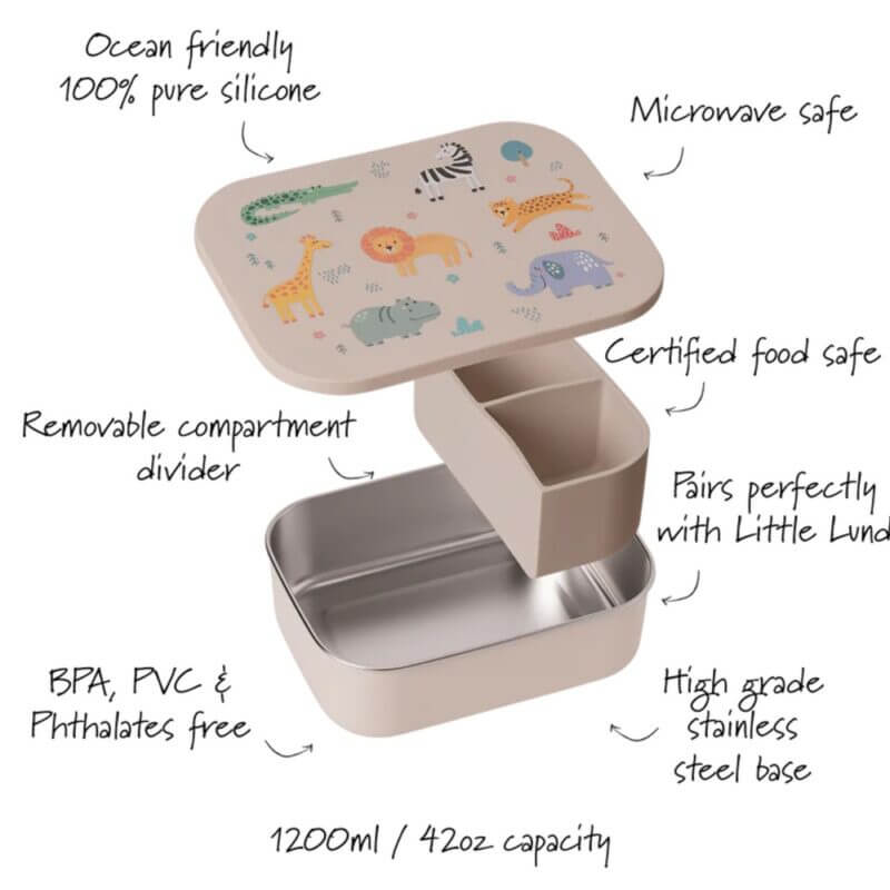 Little Lund Lunch Box 1200ml – Safari