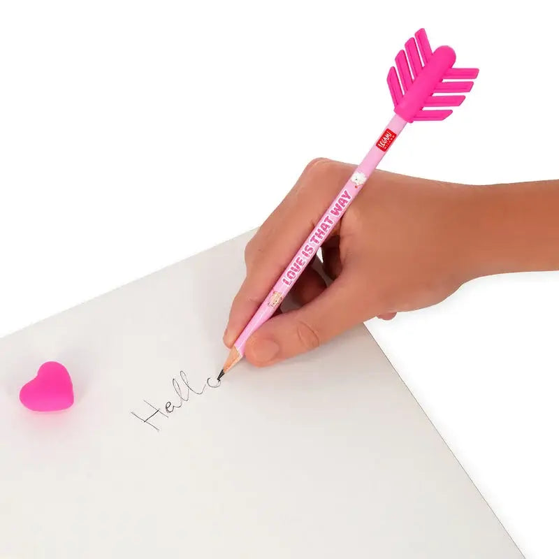 Legami Go Cupid Pencil with Erasers