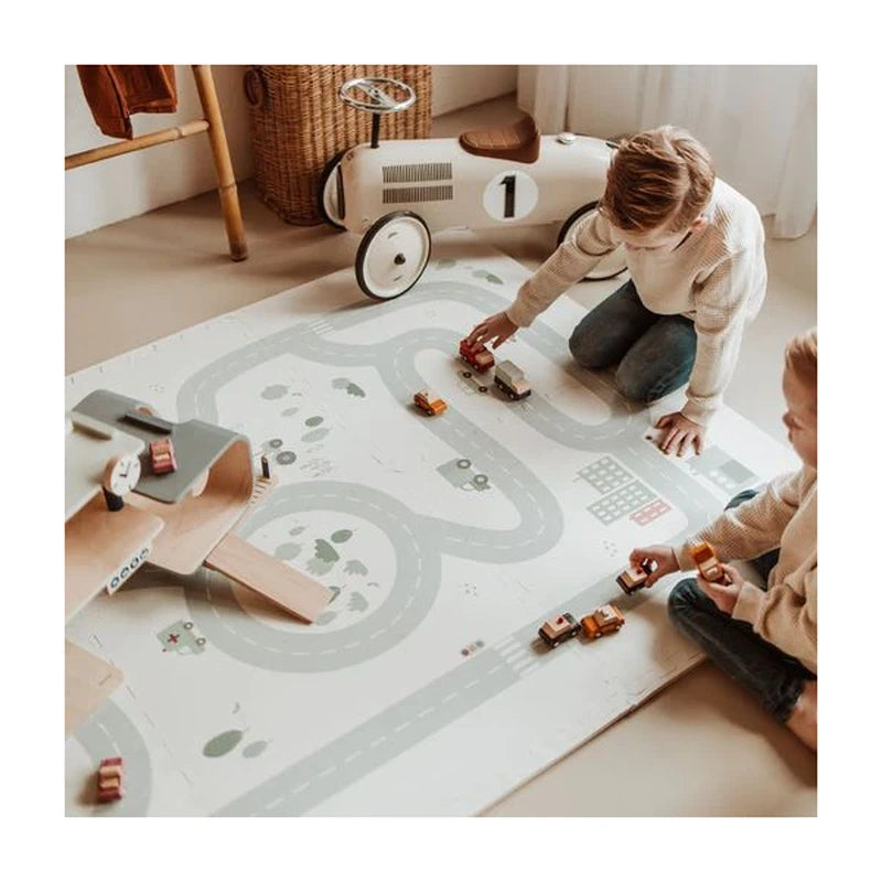 Play & Go Στρωματάκι-παζλ διπλής όψης - κουτί αποθήκευσης - Δρόμος