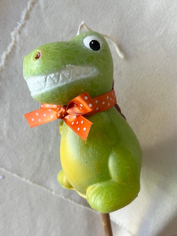 Handmade 3D Dino Λαμπάδα - Lime