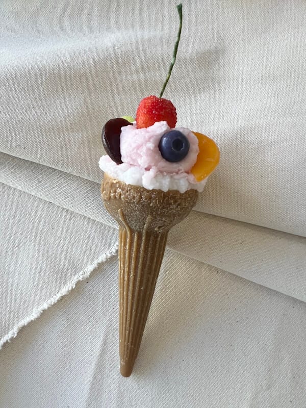 Handmade 3D Ice Cream Cone Λαμπάδα