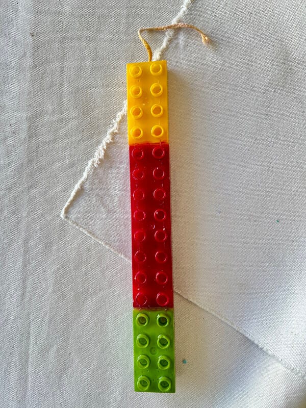 Handmade 3D Lego Λαμπάδα - Red