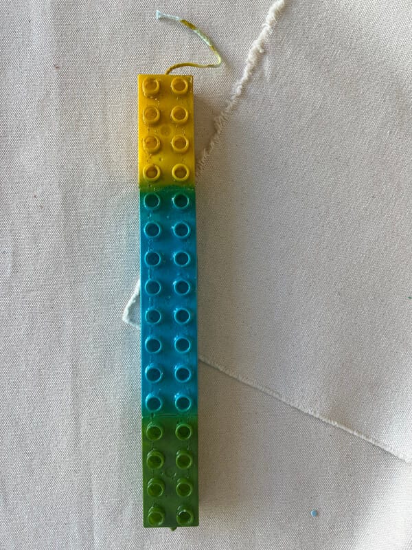 Handmade 3D Lego Λαμπάδα - Green