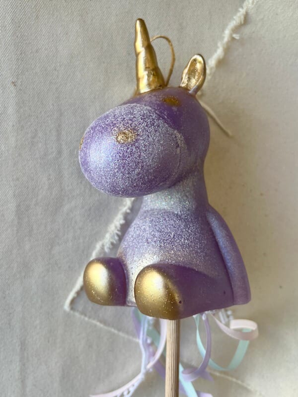 Handmade 3D Unicorn Λαμπάδα - Lilac