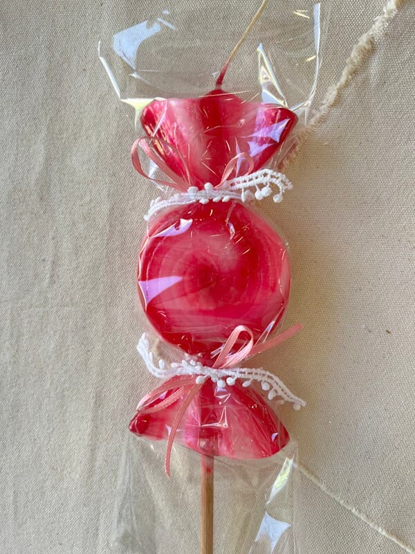 Handmade 3D Candy Λαμπάδα - Fuschia