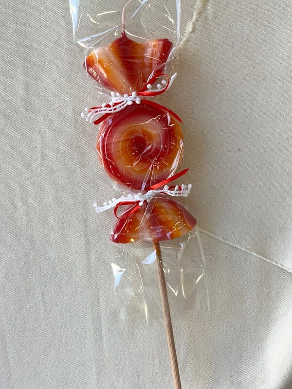 Handmade 3D Candy Λαμπάδα - Orange