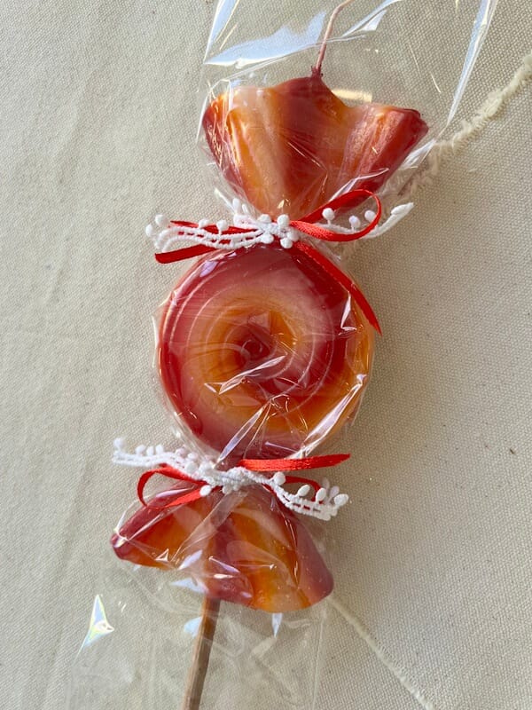 Handmade 3D Candy Λαμπάδα - Orange