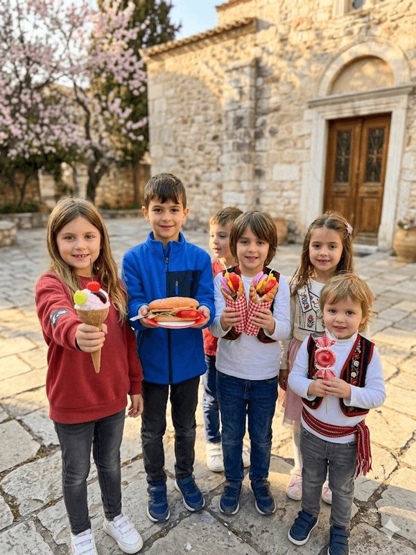 Handmade 3D Sandwich Λαμπάδα