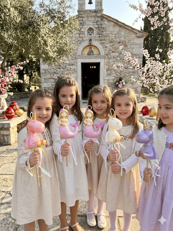 Handmade 3D Mermaid Λαμπάδα - Pink