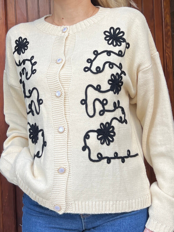 Monic Cardigan in Cream