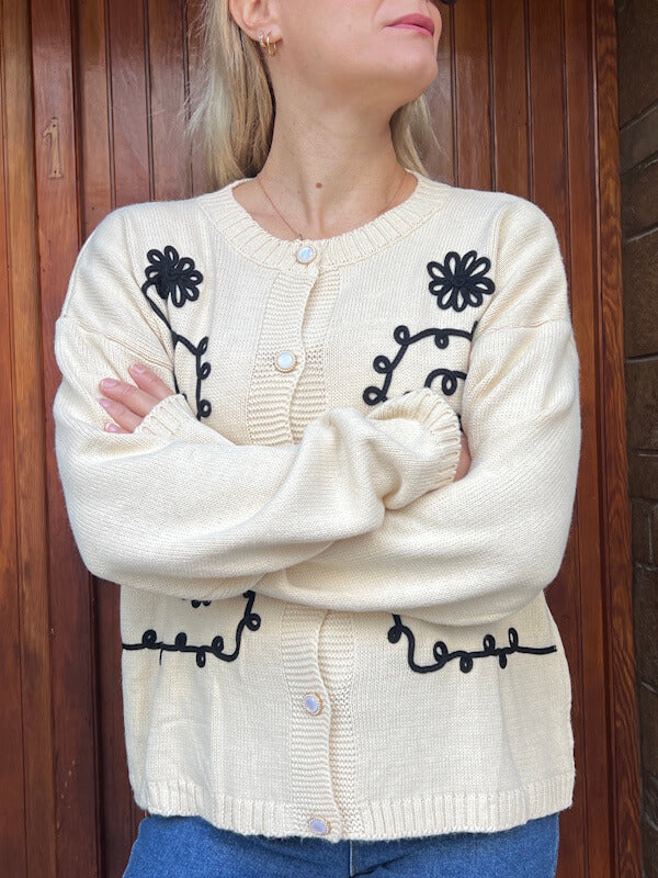 Monic Cardigan in Cream