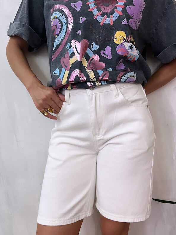 Denim Vermouda - White