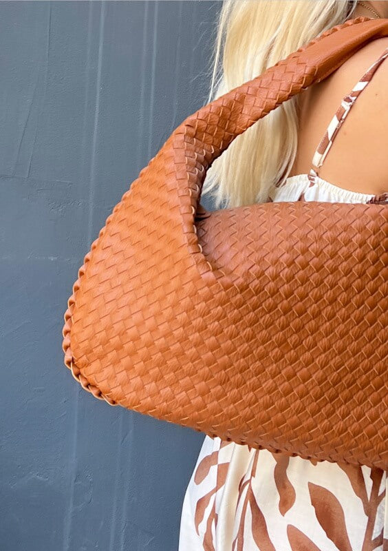 The Wicker Bag - Cognac