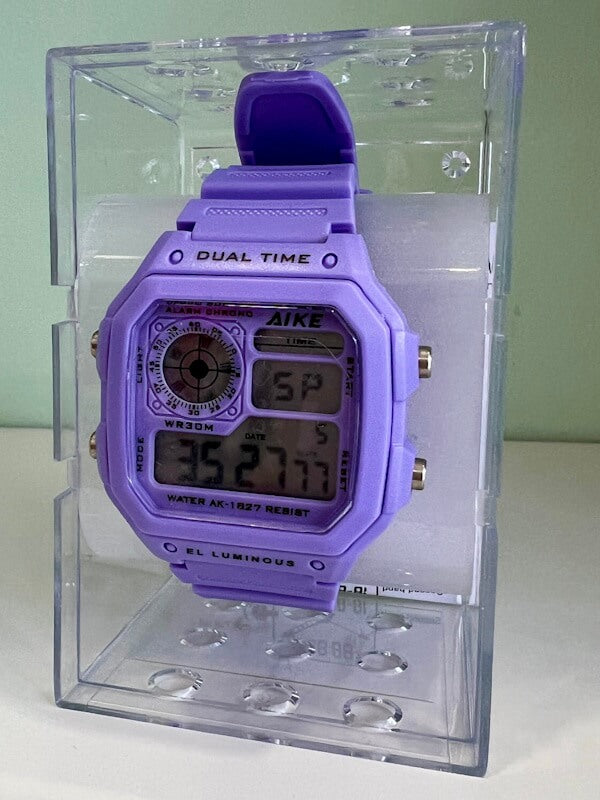 Digital Watch Dime – Purple