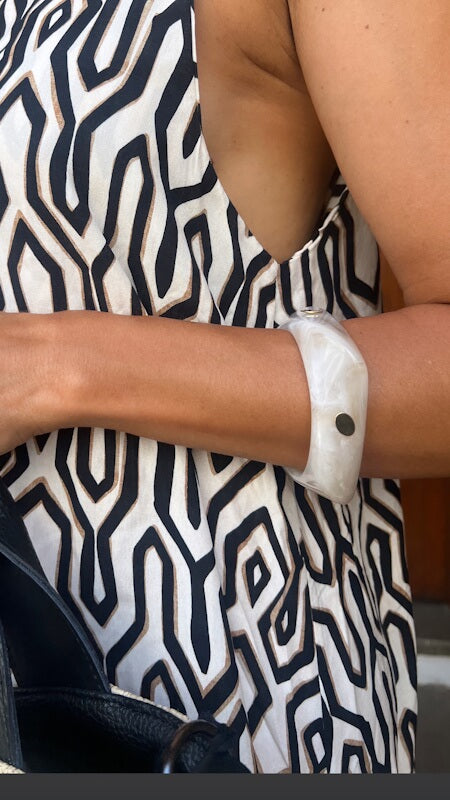 Quil Bangle in Ivory