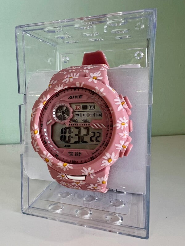 Digital Watch Daisies – Nude