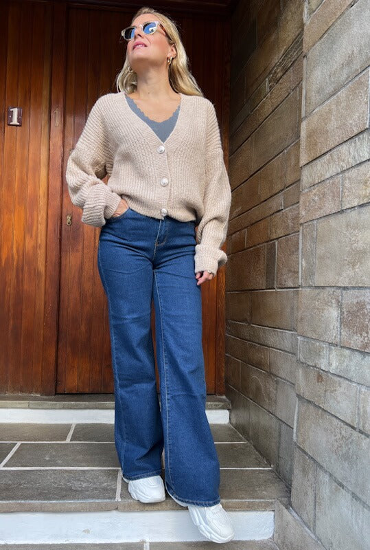 Aneci Cardigan in Latte